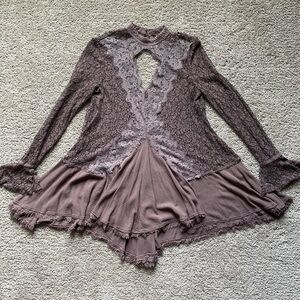 Free People Tell Tale Lace Tunic